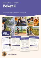 Vorschau - Stundenentwürfe - Kurvenfahrt Haftreibung Scheinkraft Zentrifugalkraft Physik Oberstufe E-Phase | Paket 5 Unterrichtsstunden 78 Seiten mit Lösungen | Boarding Pass, Exit-Ticket, Übungen, Versuche | Wurf und Kurve Paket C - Deckblatt