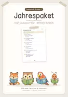 Vorschau - Stundenentwürfe - Materialpaket | Leseband Klasse 2 – Jahrespaket | 5 Lautleseverfahren für 38 Wochen | differenziert in 4 Niveaustufen - Deckblatt