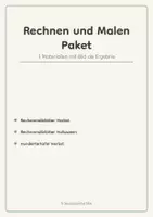 Vorschau - Arbeitsblätter - Rechnen und Malen Paket Grundschule, 3 Materialien mit Bild als Ergebnis - Deckblatt