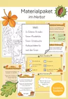 Vorschau - Arbeitsblätter - Materialpaket: Herbstferien - Deckblatt