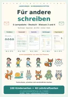Vorschau - Arbeitsblätter - Für andere schreiben · 5 Schreibwerkstätten · Deutsch Klasse 2 und 4 - Deckblatt