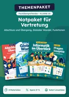 Vorschau - Arbeitsblätter - Abschluss und Übergang, Vertretungs-Notpaket, Klasse 10 - Deckblatt