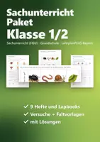Vorschau - Arbeitsblätter - Sachunterricht Klasse 1/2 Paket – 9 Hefte: Schwimmen und Sinken, 5 Sinne, Körper, Ernährung, Zähne, Lapbooks Apfel, Igel, Herbst (HSU) - Deckblatt