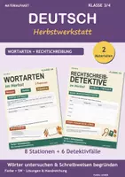 Vorschau - Arbeitsblätter - Wortarten & Rechtschreibung Herbst 3/4 - Deckblatt