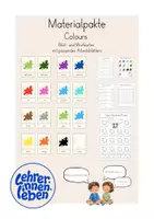 Vorschau - Unterrichtsreihen - Materialpaket zum Thema "Colours" - Deckblatt