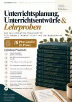 Vorschau - Unterrichtsreihen - Referendariat Mega-Bundle 1–10 | 10 Praxishefte mit 100 Seiten für Unterrichtsplanung, Lehrprobe, Unterrichtsbesuch & Methoden - Deckblatt