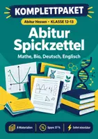 Vorschau - Arbeitsblätter - Abitur Spickzettel Komplett Hessen: Mathe, Bio, Sprachen - Deckblatt