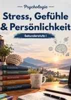 Vorschau - Arbeitsblätter - Psychologie Bunlde - Stress, Gefühle & Persönlichkeit - Deckblatt