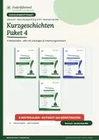 Vorschau - Arbeitsblätter - 4 Kurzgeschichten | Abschlussprüfung Deutsch 2027 RS BW | Federführend - Deckblatt