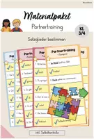 Vorschau - Aufgabenkarten - Materialpaket: Partnertraining - Satzglieder bestimmen (Kl. 3/4) - Deckblatt