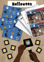 Vorschau - Arbeitsblätter - Halloween Spiele und Aufgaben für DaF/DaZ oder Grundschule - Deckblatt