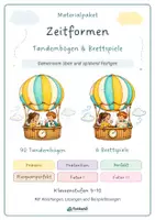 Vorschau - Spiele - Materialpaket Zeitformen – Tandembögen und Brettspiele - Deckblatt