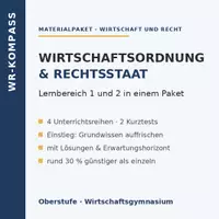 Vorschau - Stundenentwürfe - Wirtschaft & Recht Kl. 11: Jahrespaket - Deckblatt