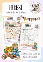 Vorschau - Arbeitsblätter - Herbst 🍂 - Materialpaket für die 2. Klasse - Deckblatt