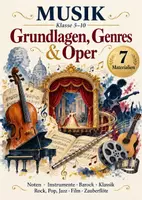 Vorschau - Arbeitsblätter - Musik Klasse 5–10 – Grundlagen, Epochen, Genres, Film und Oper – 7 Materialien - Deckblatt
