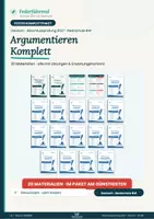 Vorschau - Unterrichtsreihen - Argumentieren Komplett – Schreiben, Sachtext & Klassenarbeiten | Deutsch 2027 RS BW | Federführend - Deckblatt