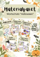 Vorschau - Stundenentwürfe - Materialpaket Wortschatz „Halloween“ - Deckblatt
