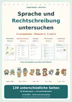 Vorschau - Arbeitsblätter - Sprache und Rechtschreibung untersuchen - Deckblatt