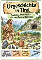 Vorschau - Arbeitsblätter - Materialpaket Urgeschichte Tirol (Ötzi, Tischhofer Höhle & Räter) - Deckblatt