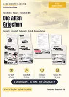 Vorschau - Unterrichtsreihen - Die alten Griechen – Komplettpaket Geschichte Klasse 6: Lernheft, Foliensatz, Tests | Geschichtsträchtig - Deckblatt