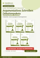 Vorschau - Arbeitsblätter - Debatten: Vapes, Dienstjahr, Kampfhunde | Abschlussprüfung Deutsch 2027 RS BW | Federführend - Deckblatt
