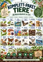 Vorschau - Unterrichtsreihen - Komplettpaket Tiere – MEGA-Bundle mit 20 Unterrichtseinheiten | Wirbeltiere, Wirbellose, Insekten, Säugetiere, Lebensräume, Entwicklung & Tierwohl - Deckblatt