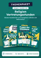 Vorschau - Arbeitsblätter - Glaube Gesellschaft, Vertretungs-Set Religion, Klasse 9-10 - Deckblatt