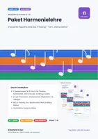 Vorschau - Stundenentwürfe - Paket Harmonielehre: 6 Doppelstunden - Deckblatt