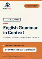 Vorschau - Stundenentwürfe - English Grammar in Context | Englisch Sek I | Grammar Skills A2–B1 | 3 × 90 Min - Deckblatt