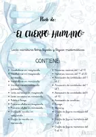 Vista previa - Juegos / Gamificación - Pack del CUERPO HUMANO 22 recursos (letra ligada) - Portada