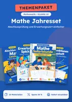 Vorschau - Arbeitsblätter - Abschlussprüfung, Jahresset Mathe, Klasse 10 - Deckblatt