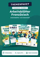 Vorschau - Arbeitsblätter - Arbeitsblätter Franz., Paket mit 8 Materialien, Klasse 8 - Deckblatt