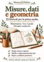 anteprima - Esercizi - Misure, dati e geometria – 15 fascicoli di matematica, prima media - Pagina di copertina
