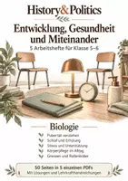 Vorschau - Arbeitsblätter - Entwicklung und Gesundheit: 5 Arbeitshefte Klasse 5–6 - Deckblatt