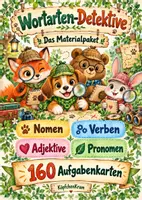 Vorschau - Aufgabenkarten - Wortarten-Detektive – Materialpaket mit 160 Aufgabenkarten für die SHEKO Dose - Deckblatt