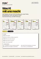 Vorschau - Stundenentwürfe - KI-Materialpaket: Deepfakes, Strom, Jobs, Gesichtserkennung, Fairness - Deckblatt