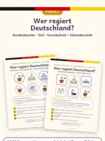Vorschau - Arbeitsblätter - Bundeskanzler DaZ im Paket: Grundschule + Sek - Deckblatt