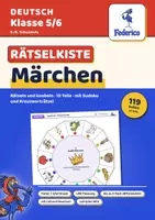 Vorschau - Arbeitsblätter - Märchen-Rätselkiste | Klasse 5–6 | 10 Spiele und Rätsel mit Lösungen, LRS-Fassung und S/W - Deckblatt