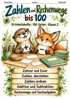 Vorschau - Arbeitsblätter - Zahlenraum 100 – 10 Arbeitshefte Klasse 2 - Deckblatt