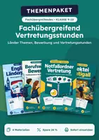Vorschau - Stundenentwürfe - Länder Themen, Vertretungs-Set Fachübergreifend, Klasse 9-10 - Deckblatt