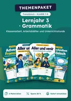 Vorschau - Stundenentwürfe - Lernjahr 3 · Grammatik, Paket mit 6 Materialien, Klasse 7-8 - Deckblatt