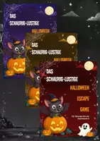 Vorschau - Arbeitsblätter - Halloween Escape Game BUNDLE Deutsch 3./4. Klasse – 3 Varianten: Nomen, Verben, Adjektive - Deckblatt
