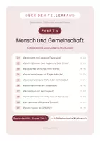 Vorschau - Stundenentwürfe - Materialpaket Mensch und Gemeinschaft | Einzelne Sachunterrichtsstunden | Klasse 1-4 - Deckblatt