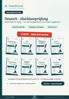 Vorschau - Stundenentwürfe - Abschlussprüfung Deutsch 2027 Realschule BW: Komplettpaket Übungshefte Klasse 9/10 – 9 Hefte, 557 Seiten mit Lösungen | Federführend - Deckblatt