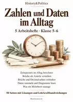 Vorschau - Arbeitsblätter - Zahlen und Daten im Alltag Bundle Klasse 5–6 - Deckblatt