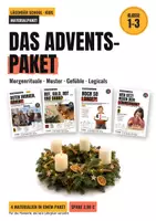 Vorschau - Unterrichtsreihen - Advent Klasse 1–3 Materialpaket: Morgenrituale, Muster, Gefühle & Logicals - Deckblatt