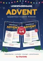 Vorschau - Stationenlernen - Lesespaziergang Advent Klasse 1–4: Paket - Deckblatt