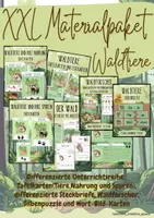 Vorschau - Unterrichtsreihen - XXL Materialpaket Waldtiere – Differenzierte Unterrichtsreihe, Steckbriefe, Tafelkarten & mehr - Deckblatt
