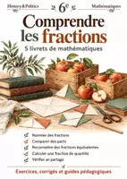 Aperçu - Feuilles d'exercices - Fractions simples : 5 livrets 6e - Page de couverture