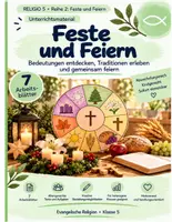 Vorschau - Unterrichtsreihen - RELIGIO 5 – Feste und Feiern | 7 Arbeitsblätter zu Jahreskreis, Ritualen & religiöser Vielfalt - Deckblatt